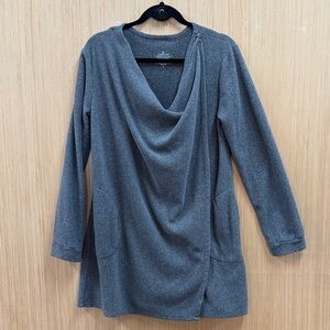 Cuddl Duds Gray Fleecewear Top